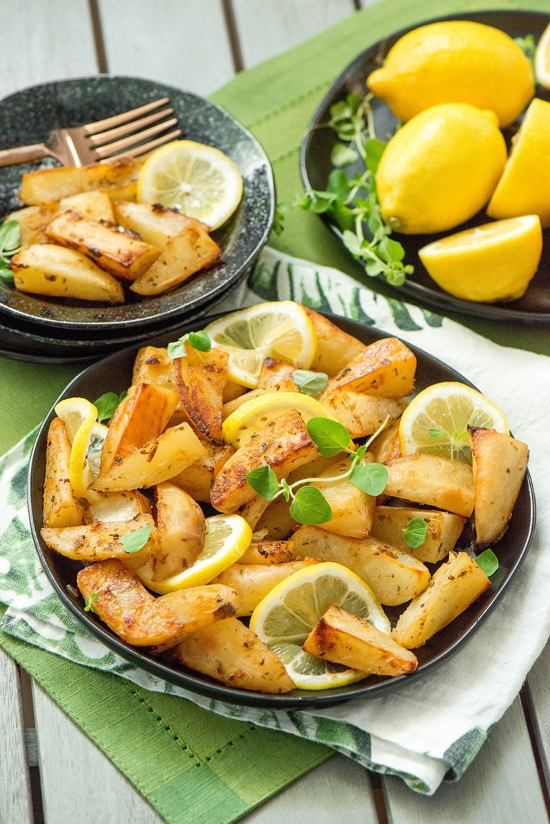 Lime and Mint Potato Wedges